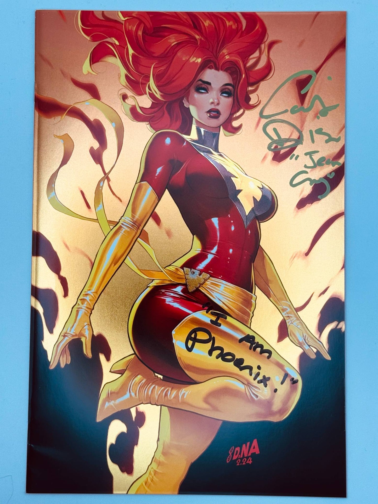FOIL X-MEN #33 SIGNED Catherine Disher (Jean Grey) | D. Nakayama Virgin Var