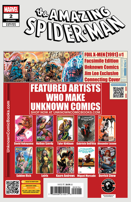 Amazing Spider-Man #2 Unknown Comics David Nakayama Virgin Exclusive Var (04/23/2025)