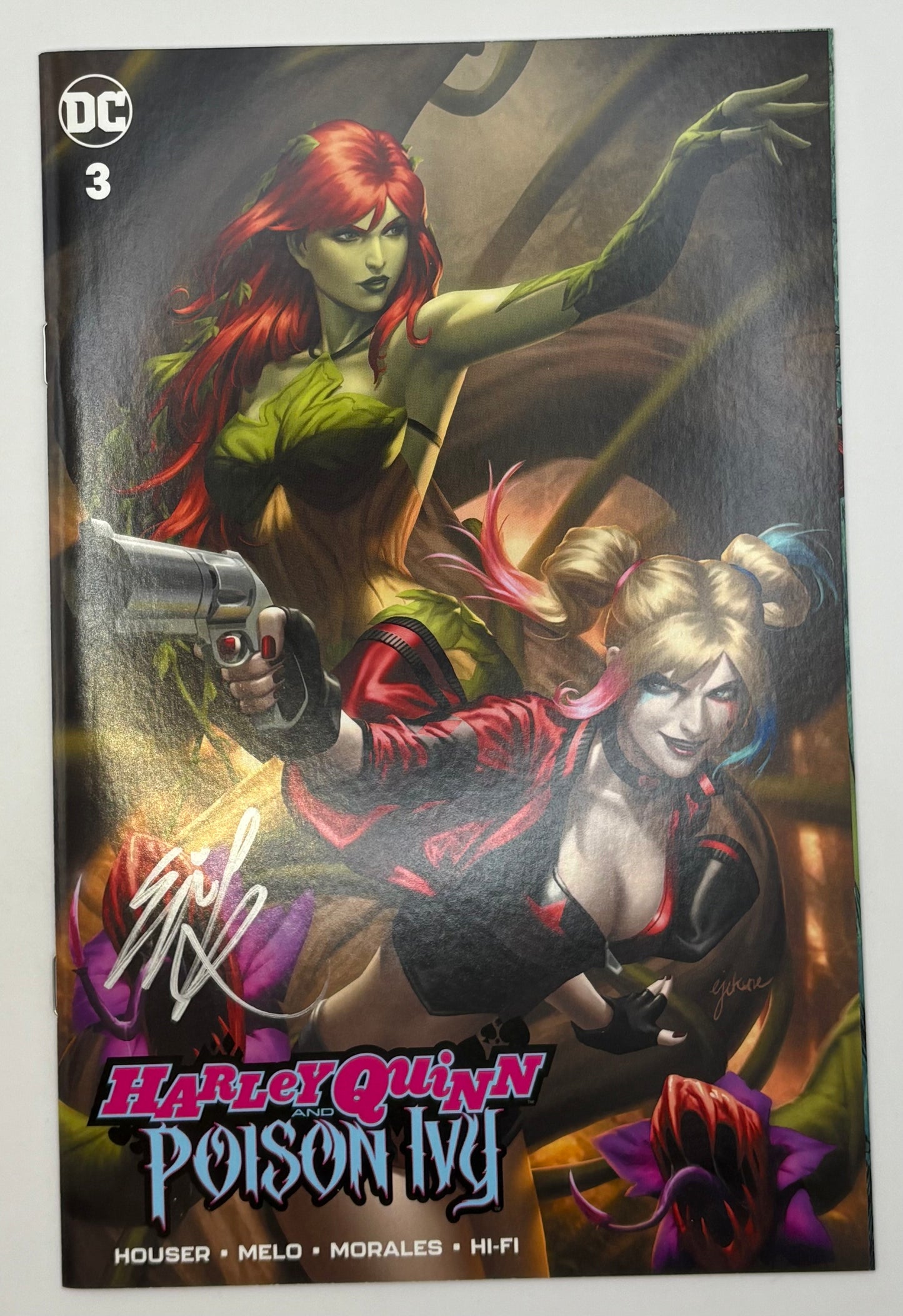 HARLEY QUINN & POISON IVY #3 SIGNED EJIKURE Unknown Comics Var w/COA IN STOCK