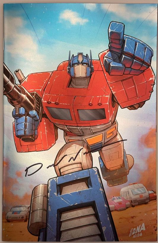 TRANSFORMERS #1 10th PTG SIGNED Nakayama FOIL Virgin EXCL Unknown w/COA