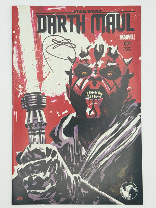 DARTH MAUL #1 EXCLUSIVE Signed by RAY PARK (Darth Maul) + COA