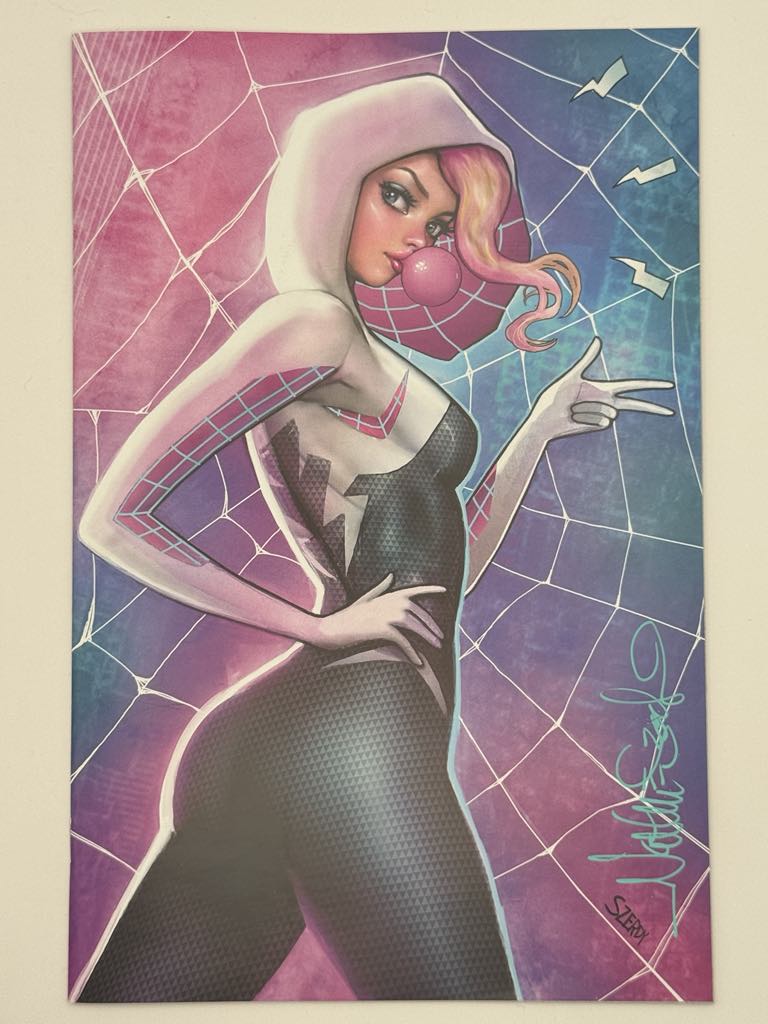 [Signed by Nathan Szerdy] SPIDER-GWEN: THE GHOST-SPIDER #1 UNKNOWN COMICS NATHAN SZERDY EXCLUSIVE VIRGIN VAR [IN STOCK]