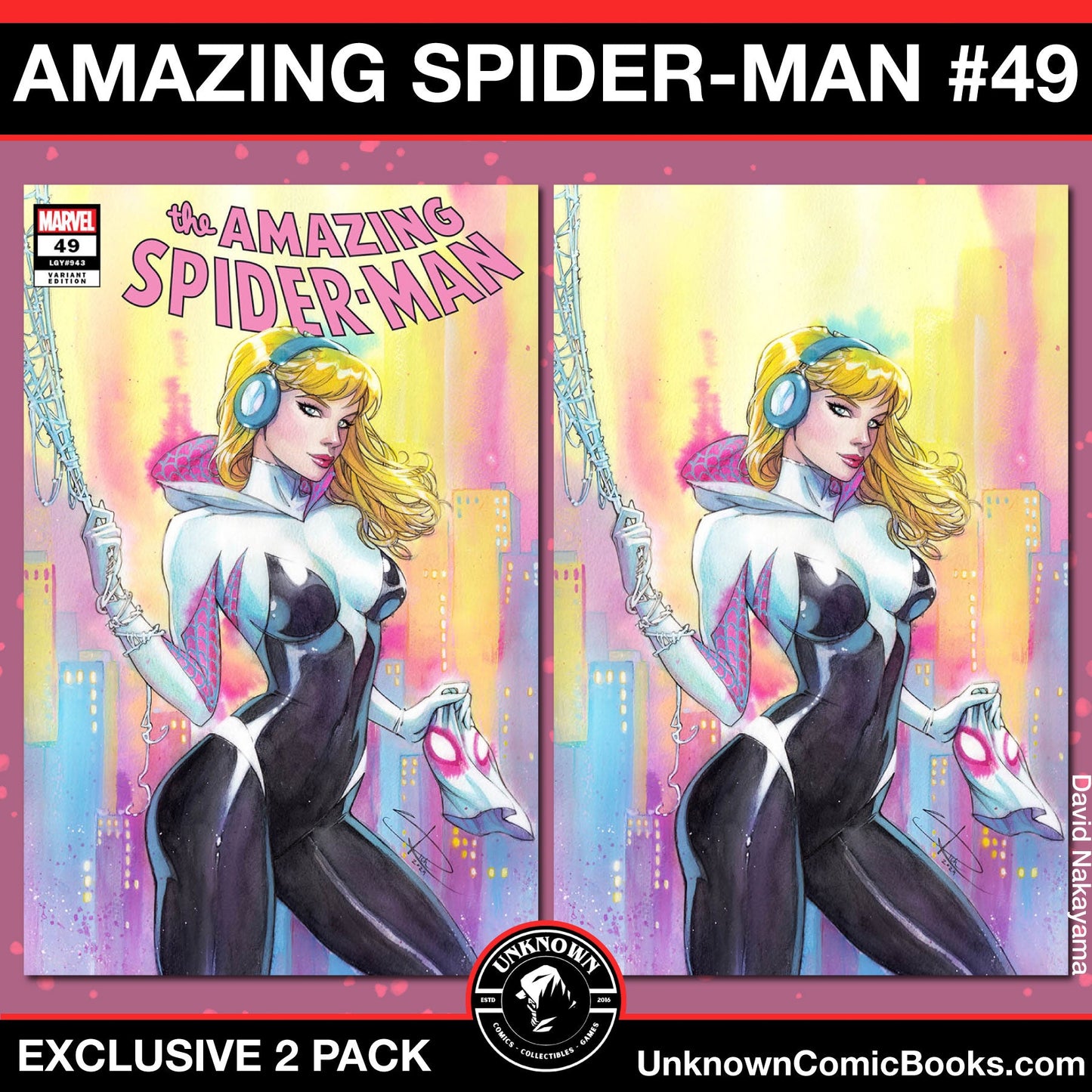 [2 Pack] Amazing Spider-Man #49 Unknown Comics Sabine Rich Exclusive Var [Bh] (05/08/2024)