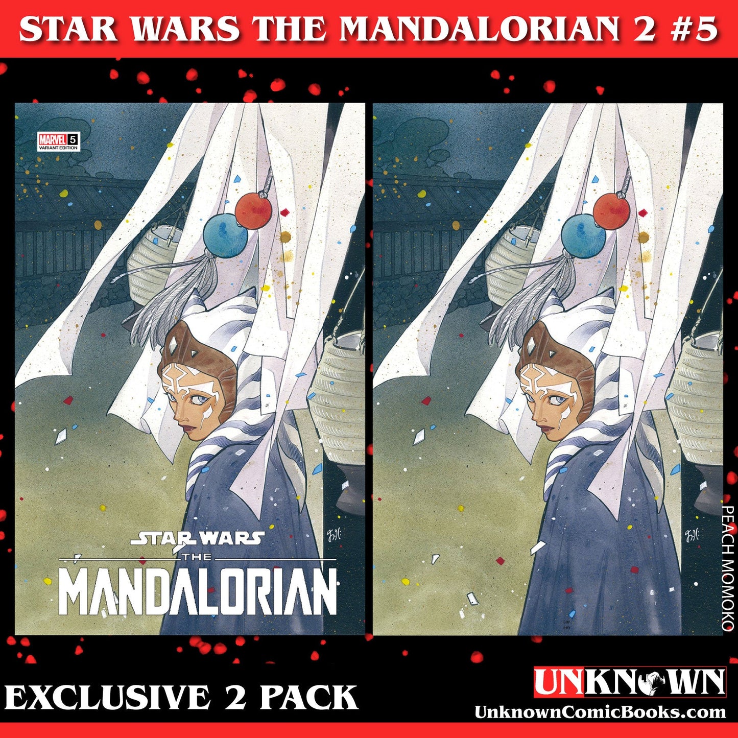 [2 Pack] Star Wars: The Mandalorian Season 2 #5 Unknown Comics Peach Momoko Exclusive Var (10/11/2023)