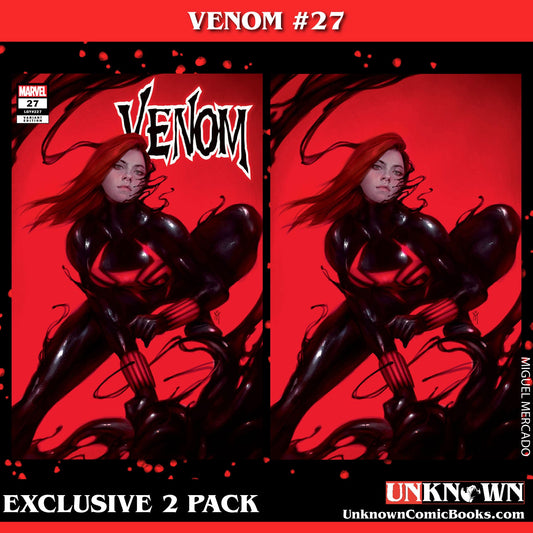 [2 Pack] Venom #27 Unknown Comics Miguel Mercado Exclusive Var (11/01/2023) (12/27/2023)