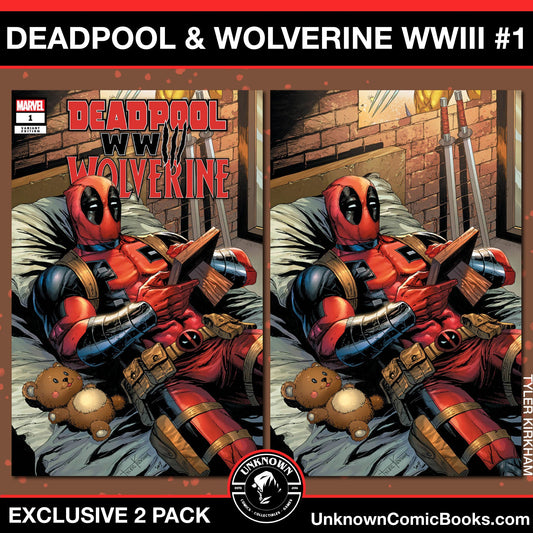 [2 Pack] Deadpool & Wolverine: Wwiii #1 Unknown Comics Tyler Kirkham Exclusive Var (05/01/2024)