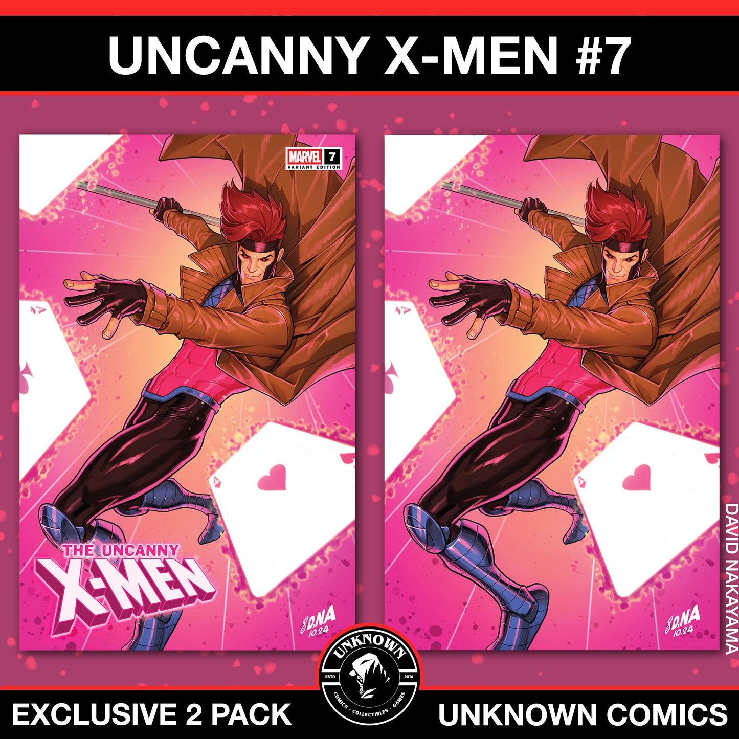 [2 Pack] Uncanny X-Men #7 Unknown Comics David Nakayama Exclusive Var (12/11/2024)