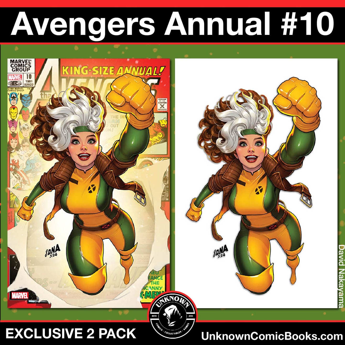 [2 Pack] Avengers Annual #10 Unknown Comics David Nakayama Exclusive Var Facsimile Edition (05/29/2024)