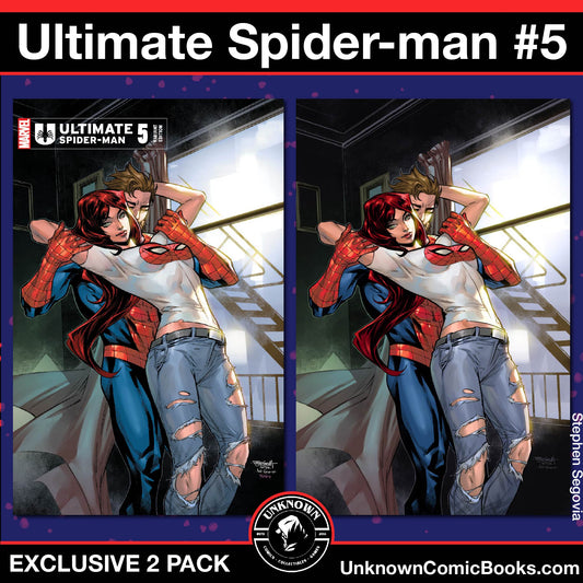 [2 Pack] Ultimate Spider-Man #5 Unknown Comics Stephen Segovia Exclusive Var (05/29/2024)