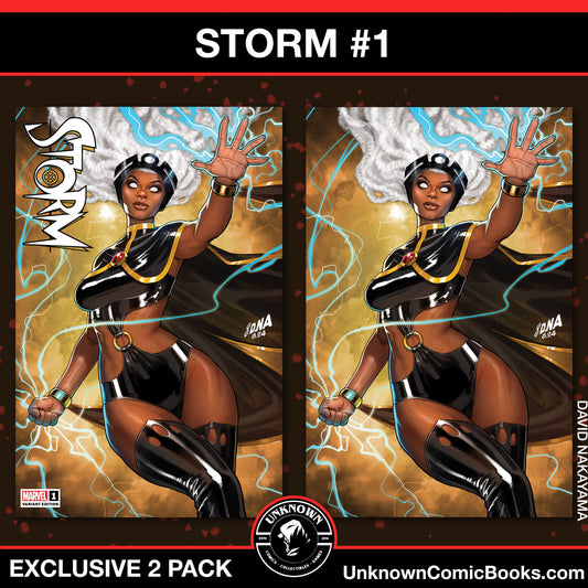 [2 PACK] STORM #1 UNKNOWN COMICS EXCLUSIVE DAVID NAKAYAMA VAR (10/02/2024)
