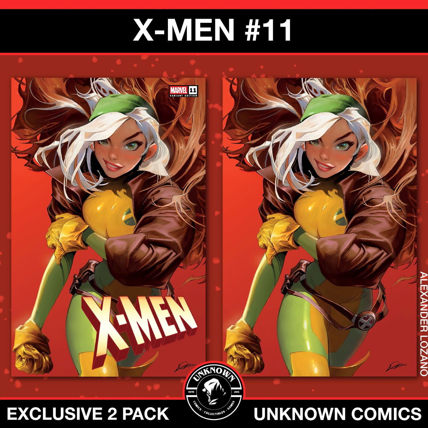 [2 PACK] X-Men #11 Unknown Comic Alexander Lozano Exclusive Var (02/05/2025) (02/12/2025)