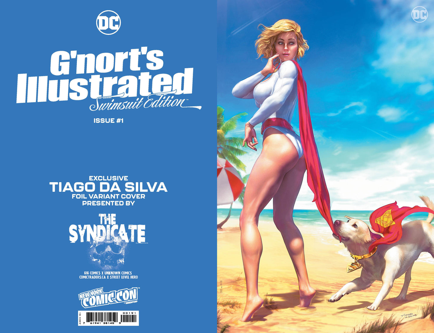 [FOIL] GNORTS ILLUSTRATED SWIMSUIT EDITION #1 TIAGO DA SILVA (616) EXCLUSIVE NYCC VIRGIN VAR (10/18/2023)