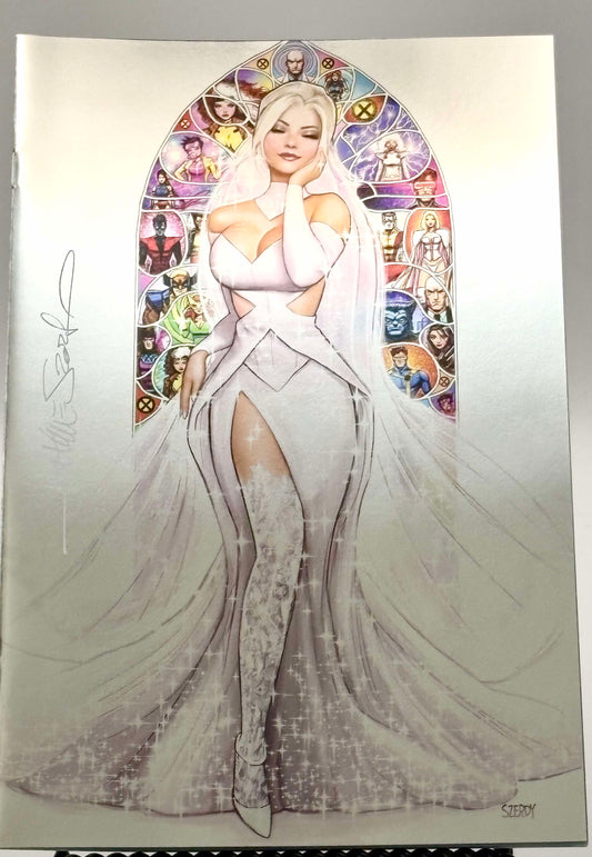 [SIGNED W/ COA] INVINCIBLE IRON MAN #10 [FALL] UNKNOWN COMICS NATHAN SZERDY EXCLUSIVE FOIL NYCC VIRGIN VAR [IN STOCK]