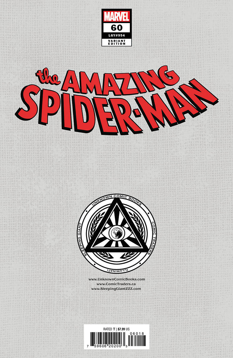 [2 PACK] AMAZING SPIDER-MAN #60 UNKNOWN COMICS GABRIELE DELL'OTTO EXCLUSIVE VAR (10/30/2024)