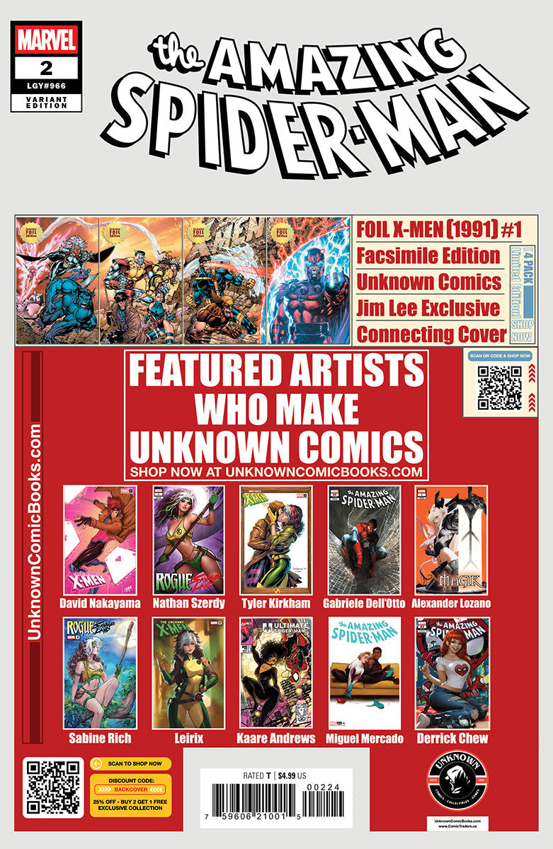 [SIGNED W/ COA] Amazing Spider-Man #2 Unknown Comics David Nakayama Exclusive Var (10/2025)