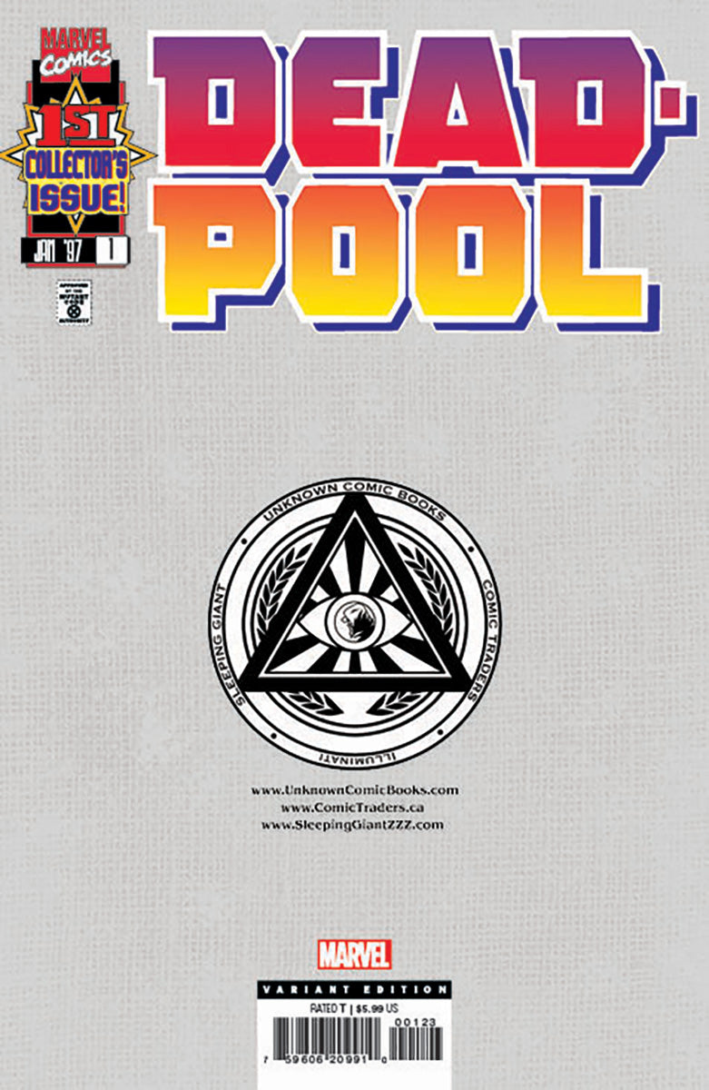 [SIGNED BY DAVID NAKAYAMA] DEADPOOL #1 UNKNOWN COMICS DAVID NAKAYAMA FACSIMILE VAR [IN STOCK]