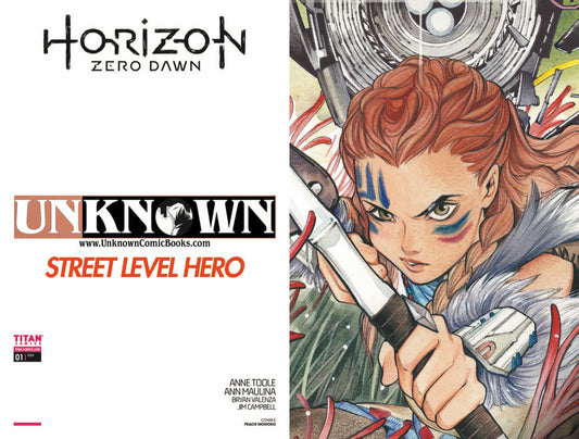 Horizon Zero Dawn #1 Unknown Comics Peach Momoko Exclusive Close Up Virgin Var (08/05/2020)