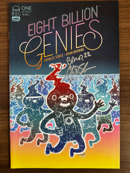 [SIGNED W/ COA] Eight Billion Genies #1 Declan Var Double Signed Soule | Browne 1st Print [IN STOCK]
