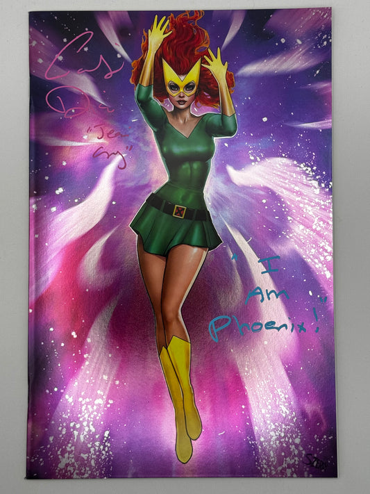 [SIGNED W/ COA] PHOENIX #1 CATHERINE DISHER [VOICE OF JEAN GREY] SDCC FOIL MARVEL GIRL[ IN STOCK]