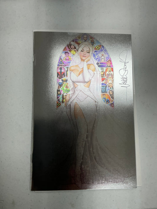 [Signed by Nathan Szerdy] [FOIL] INVINCIBLE IRON MAN #10 [FALL] UNKNOWN COMICS NATHAN SZERDY EXCLUSIVE VIRGIN VAR [IN STOCK] (Copy)