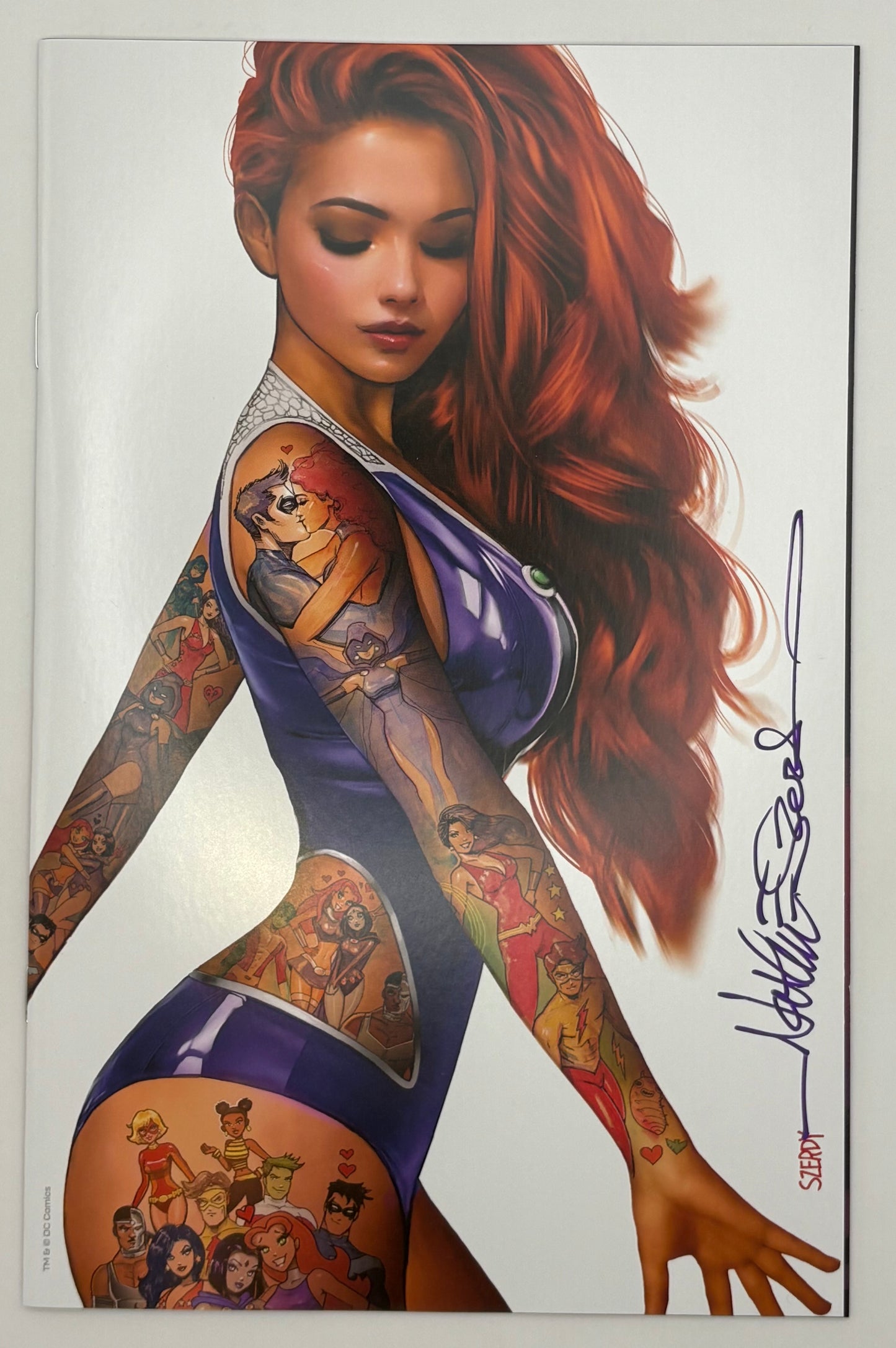 TITANS #1 SIGNED Nathan Szerdy (616) Tattoo Virgin Var w/COA IN STOCK