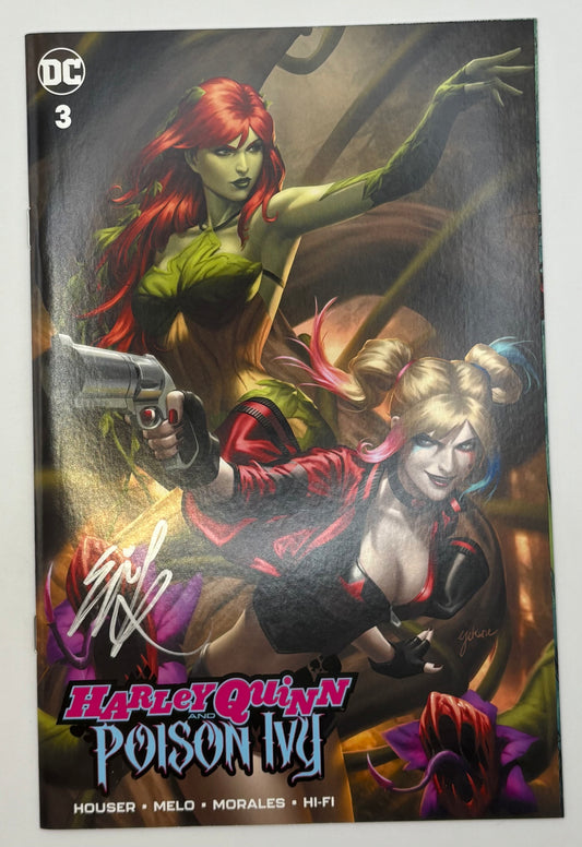HARLEY QUINN & POISON IVY #3 SIGNED EJIKURE Unknown Comics Var w/COA IN STOCK
