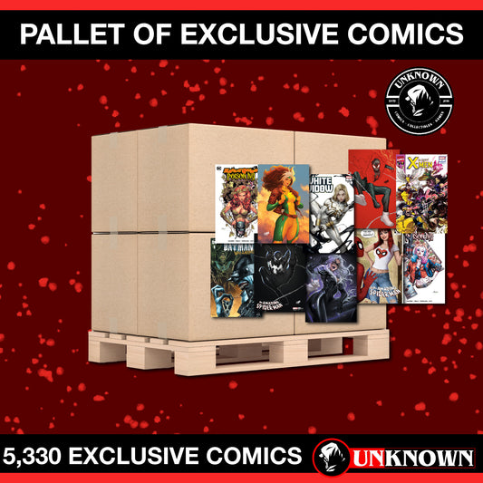 PALLET OF EXCLUSIVE COMIC BOOKS [5,330 EXCLUSIVE COMICS][F|B|S]