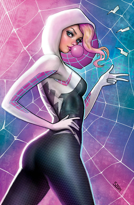 [Signed by Nathan Szerdy] SPIDER-GWEN: THE GHOST-SPIDER #1 UNKNOWN COMICS NATHAN SZERDY EXCLUSIVE VIRGIN VAR [IN STOCK]