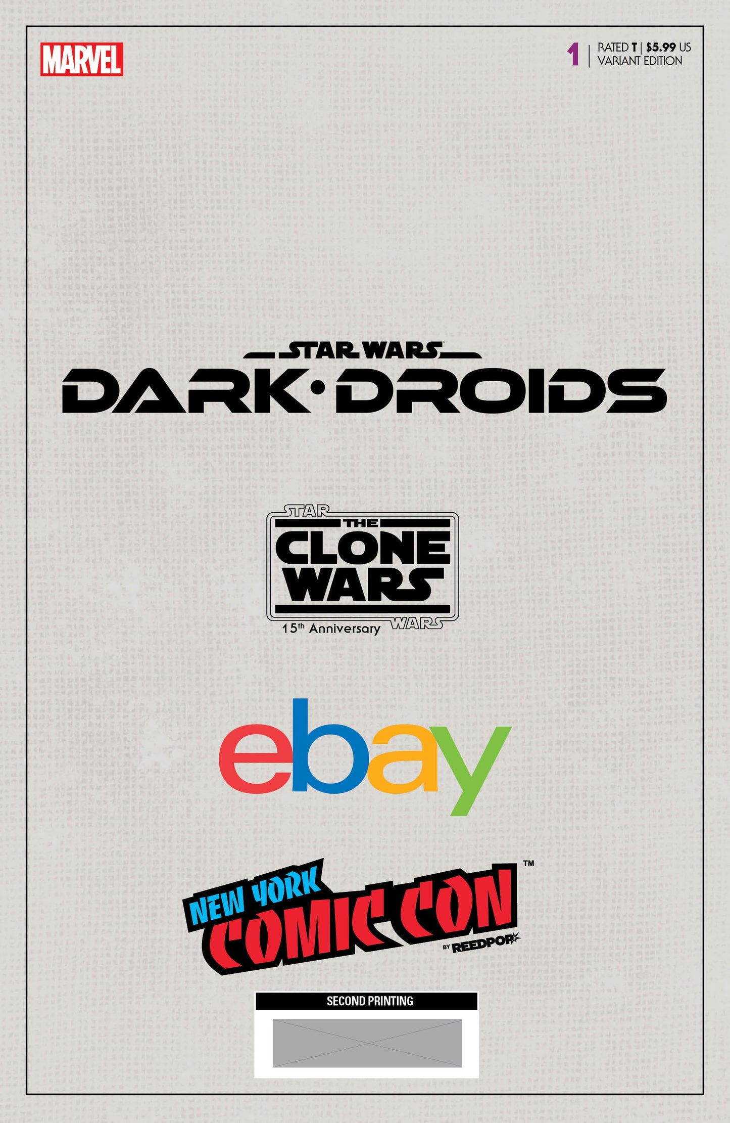 Star Wars: Dark Droids #1 [Dd] Unknown Comics Giuseppe Camuncoli NYCC 2Nd Printing Exclusive Virgin Var (10/18/2023)