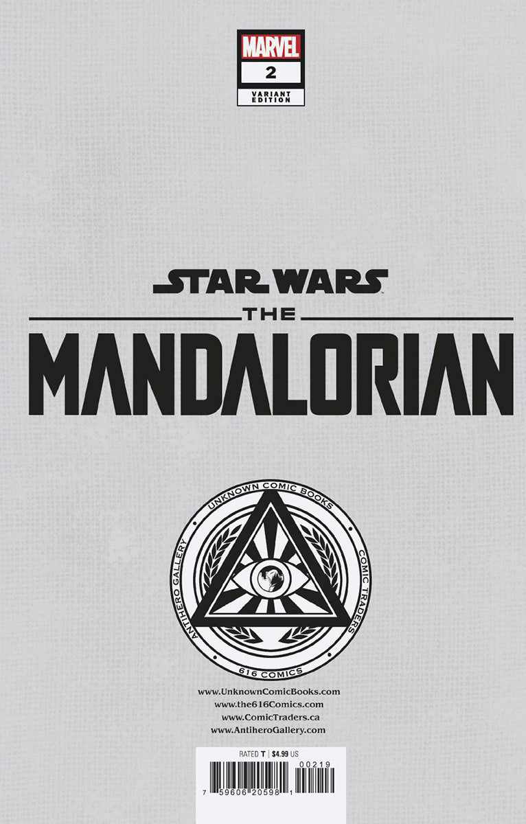 [Signed by Tyler Kirkham] STAR WARS: THE MANDALORIAN SEASON 2 #2 UNKNOWN COMICS TYLER KIRKHAM EXCLUSIVE VIRGIN VAR [IN STOCK]