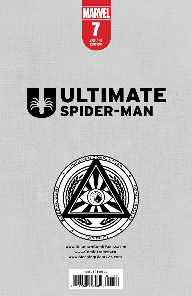 [2 Pack] Ultimate Spider-Man #7 Unknown Comics Tyler Kirkham Exclusive Var (07/31/2024)
