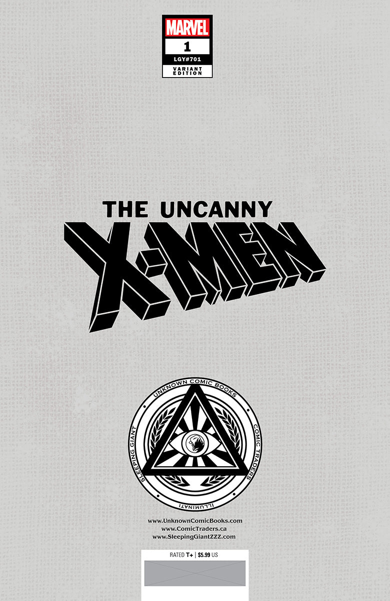 [Signed by Nathan Szerdy] UNCANNY X-MEN #1 UNKNOWN COMICS NATHAN SZERDY EXCLUSIVE VIRGIN VAR [IN STOCK]