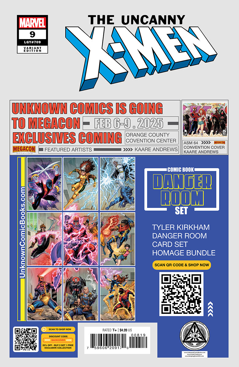 [2 PACK] Uncanny X-men #9 Unknown Comics Stephen Segovia Exclusive Var (01/22/2025)