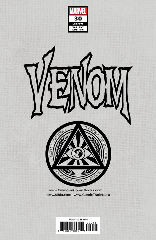 Venom #30 Unknown Comics Dave Rapoza Exclusive Virgin Var (11/18/2020)