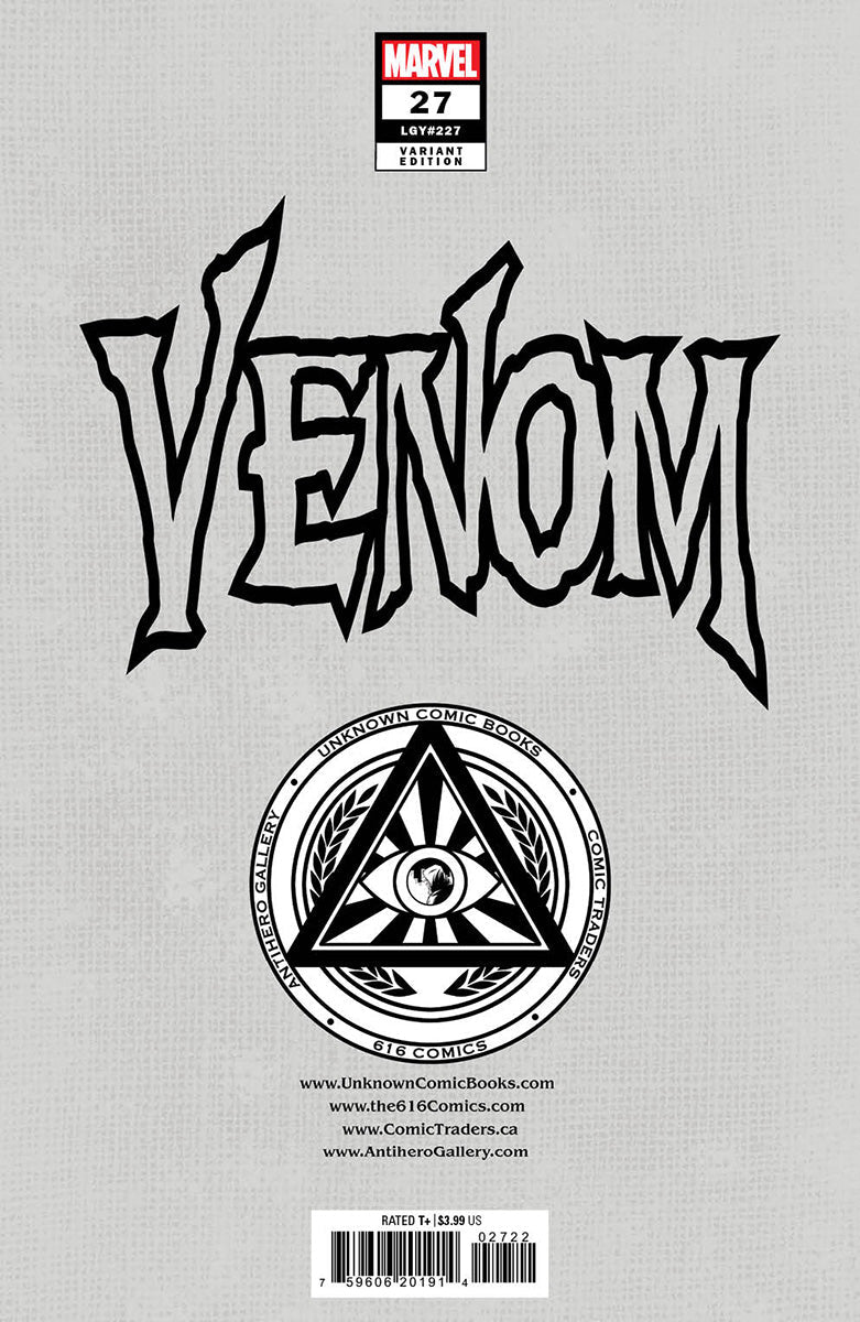 [2 Pack] Venom #27 Unknown Comics Miguel Mercado Exclusive Var (11/01/2023) (12/27/2023)