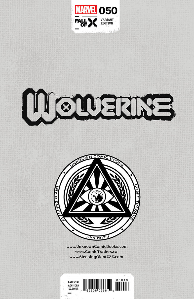 [2 Pack] Wolverine #50 Unknown Comics Gabriele Dell’Otto Exclusive Var (05/29/2024)