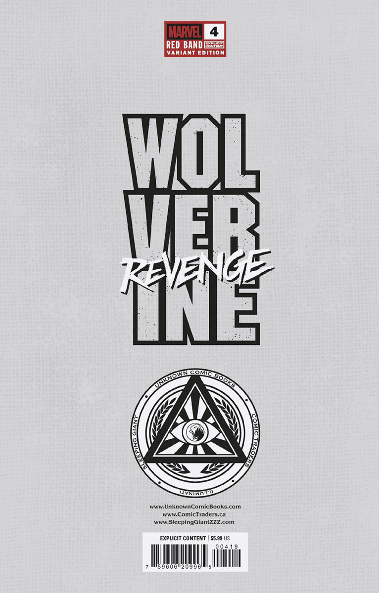 [2 Pack] Wolverine #3 & Wolverine: Revenge - Red Band #4 Unknown Comics MICO SUAYAN Connecting Cover Exclusive Virgin Var [Polybagged] Explicit Content (01/22/2025)