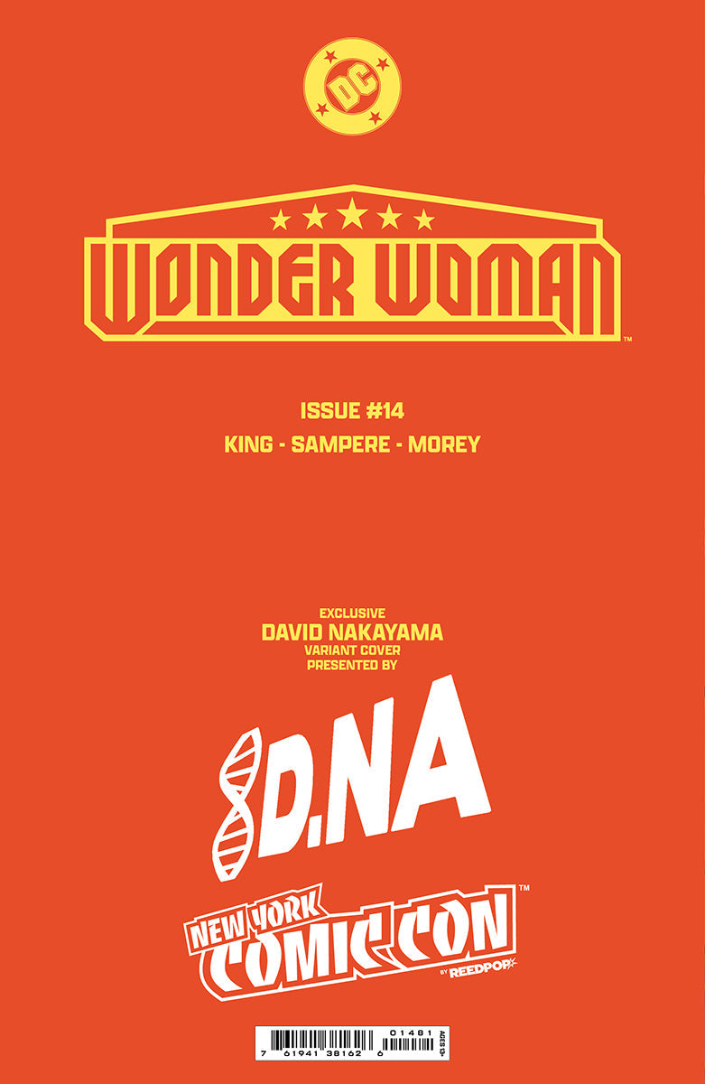 [SIGNED W/ COA] [FOIL] WONDER WOMAN #14 DAVID NAKAYAMA NYCC EXCLUSIVE VIRGIN VAR  [IN STOCK]