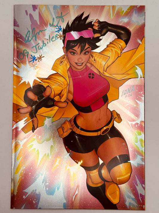 FOIL UNCANNY X-MEN #10 SIGNED Alyson Court (Jubilee) | D. Nakayama Virgin Var
