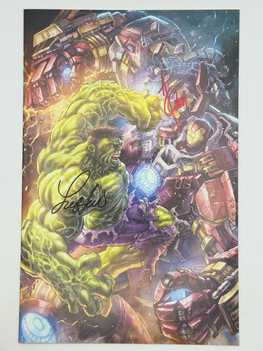 HULK #3 VIRGIN ALAN QUAH DOUBLE SIGNED by FERRIGNO & QUAH + COA