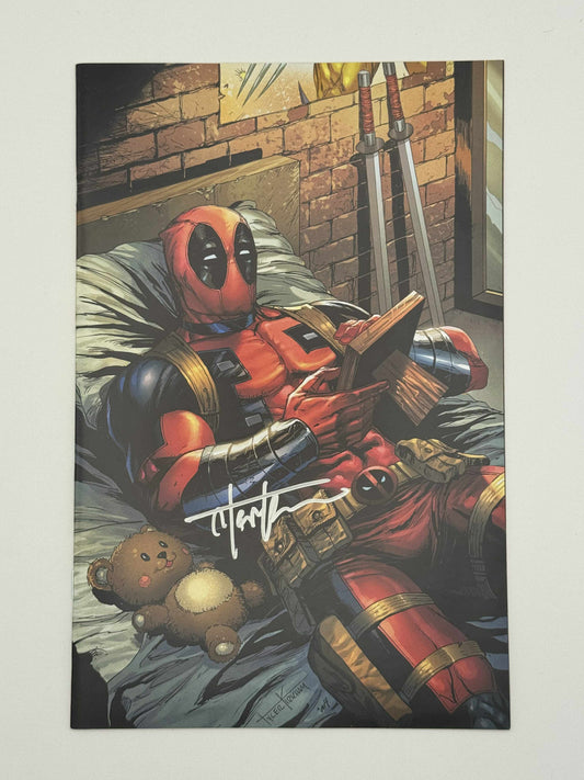 [Signed by Tyler Kirkham] DEADPOOL & WOLVERINE WWIII #1 Kirkham Unknown EXCL Virgin